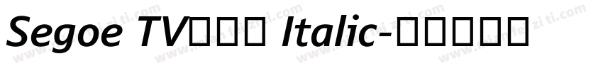 Segoe TV兰亭黑 Italic字体转换